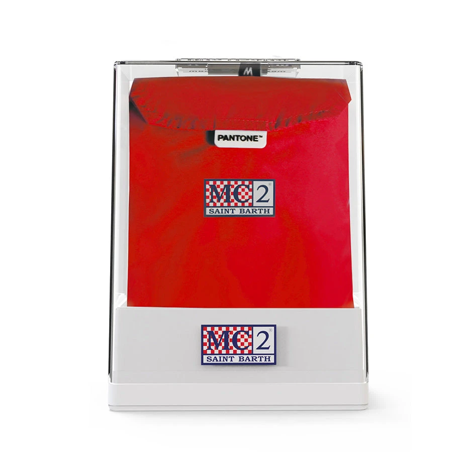 Boy Red Swim Shorts | PANTONE™ SPECIAL EDITION 5 Boy Red Swim Shorts | PANTONE™ SPECIAL EDITION - Image 3