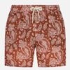 MC2 Saint Barth Man Swim Short With Brown Paisley Print -The Bikini Collective paisley linen.swimshorts man 1