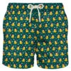 Light Fabric Swim Shorts Snowy Ducky Print 1 Light Fabric Swim Shorts Snowy Ducky Print -The Bikini Collective paperelle costume di natale regalo
