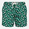 Light Fabric Man Swim Shorts Pig And Pearl Print -The Bikini Collective pearl pig swimshort green man1