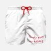 Boy Swim Shorts With Embroidered Red Writing -The Bikini Collective piccola peste on holiday ricamo costume bianco mc2 bimbo 6998e710 c5bd 46c3 8408 4b92f6988fd5