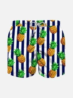 Pineapple Print Boy Swim Shorts