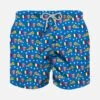 Boy Light Fabric Swim Shorts With Pizza Print -The Bikini Collective pizza cola costume blu gnammy mc2 boy 898febcb 12cf 47d5 be79 36fc93956e8f