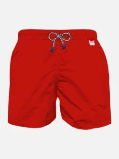 MC2 Saint Barth Man Red Swim Shorts | PANTONE™ SPECIAL EDITION