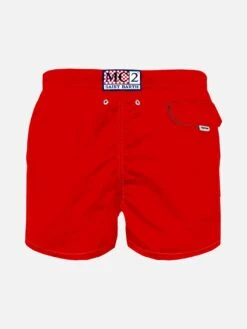Red Light Fabric Boy Swim Shorts | Pantone™ Special Edition -The Bikini Collective prime pantone 41 retro 1 cfc0a1f0 592f 4806 872c a89c3fc54843