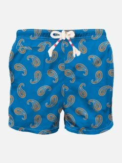MC2 Saint Barth Man Swim Shorts With Paisley Print