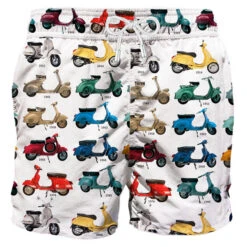 Man Classic Swim Shorts With Vespa® Print | VESPA® SPECIAL EDITION