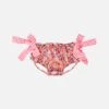 Girl Swim Briefs With Flower Print With Bows | LIBERTY SPECIAL EDITION -The Bikini Collective slip bimba fiorellini rosso 641f6223 4661 4aab 8163 204f7419f647