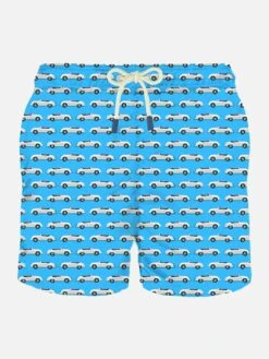 Cars Micro Print Light Fabric Swim Shorts