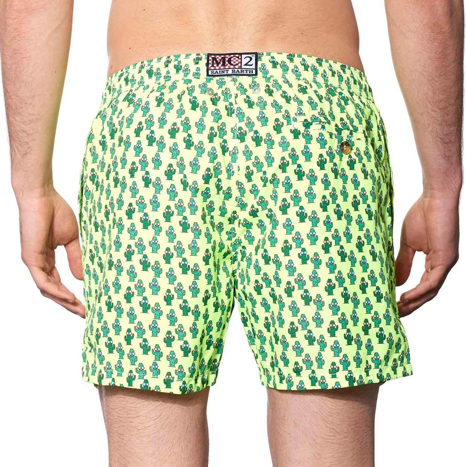 Light Fabric Man Swim Shorts Cactus Print 6 Light Fabric Man Swim Shorts Cactus Print - Image 4