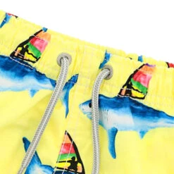 Mid-length Swim Shorts With Sharks Print -The Bikini Collective swimshort shark e1c351d4 d131 4068 a9d9 d4846bbcc49c