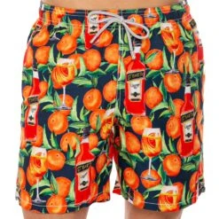 Mid-length Swim Short Spritz Time Blue Print -The Bikini Collective swimshort spritz man