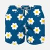 MC2 Saint Barth Boy Swim Shorts With Daisy Print