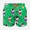 MC2 Saint Barth Boy Green Swim Shorts With Bandanna Pattern And Snoopy | SNOOPY - PEANUTS™ SPECIAL EDITION -The Bikini Collective swimshorts boy bandanna snoopy.1jpg