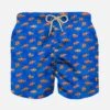 MC2 Saint Barth Boy Light Fabric Swim Shorts With Clownfish Print 1 MC2 Saint Barth Boy Light Fabric Swim Shorts With Clownfish Print -The Bikini Collective swimshorts fish blue red1