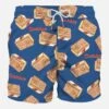 MC2 Saint Barth Man Classic Swim Shorts With Cucciolone Print | ALGIDA® SPECIAL EDITION