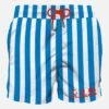 Bluettemid-length Swim Shorts Withembroidery -The Bikini Collective swimshorts man macro 75