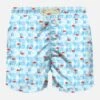 MC2 Saint Barth Man Swim Shorts With Sea Print -The Bikini Collective swimshorts bubble lightblue 2