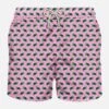 MC2 Saint Barth Man Light Fabric Swim Shorts With Turtle Print