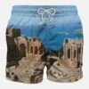 Taormina Photographic Print Swim Shorts