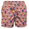 Man Classic Swim Shorts With Vespa Print | VESPA® SPECIAL EDITION -The Bikini Collective vespa stripes swimshort men