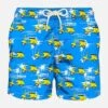 Light Fabric Man Swim Shorts Vespa® And Palms Print | Vespa® Special Edition -The Bikini Collective vespa 0000 vespa palms swimshort men 2