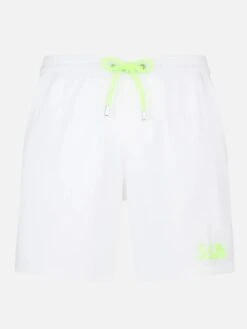 MC2 Saint Barth Man White Comfort Swim Shorts