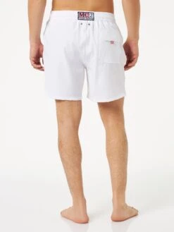 MC2 Saint Barth Man White Comfort Swim Shorts -The Bikini Collective white comfort swimshorts 2