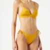 MC2 Saint Barth Woman Triangle Bikini With Cheeky Swim Briefs -The Bikini Collective woman triangle bikini yellow 1